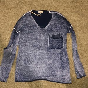 Democracy long sleeve knitted shirt